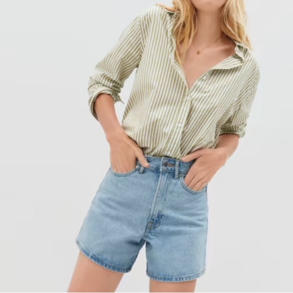 NWT Everlane The A-Line Denim Short